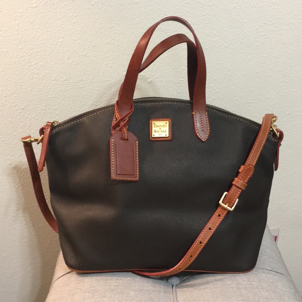 Dooney and Bourke brown leather satchel